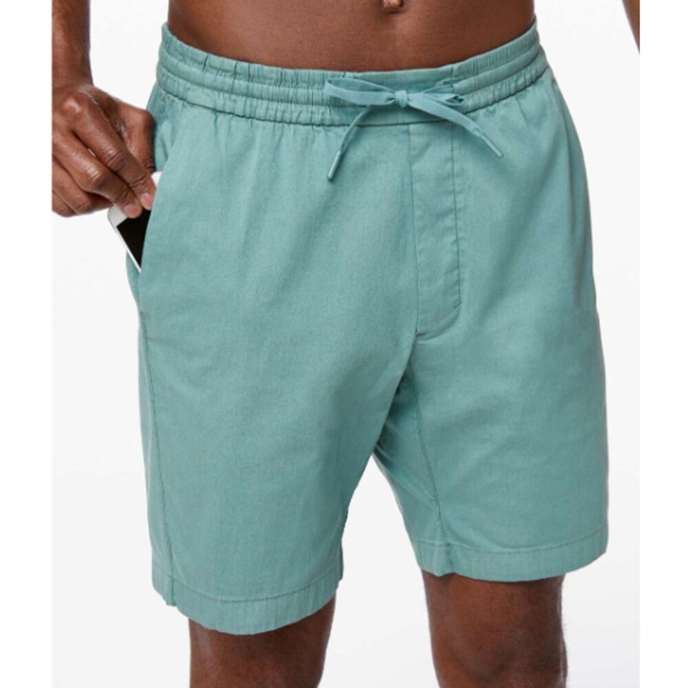 Lululemon athletica‎ Size EST S	Bowline Short 8" Dye Washed Aquatic Green
